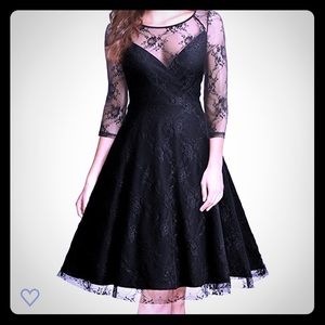 Black cocktail dress